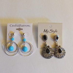 Earrings 2 Pairs
